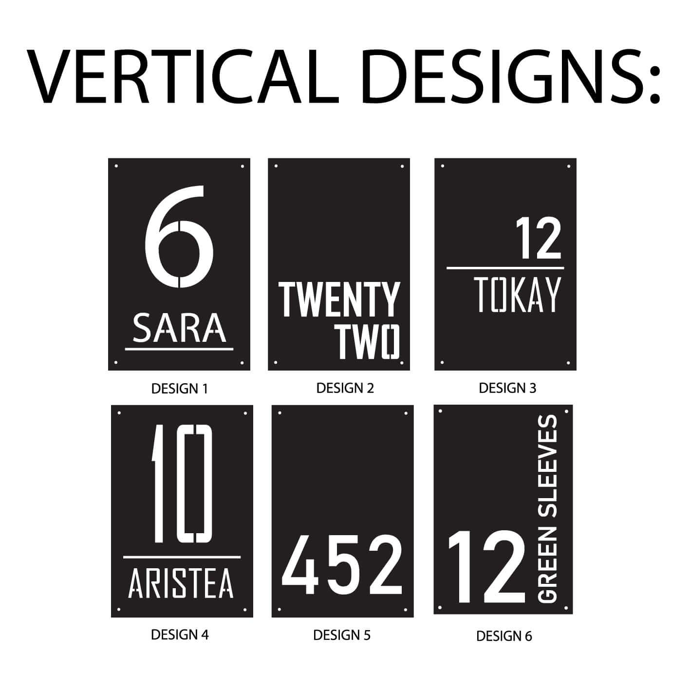 House Number | Vertical Aluminium Composite