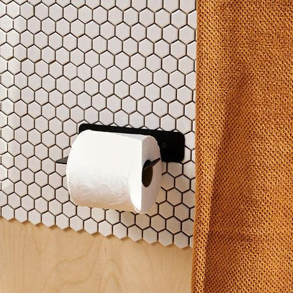 Aluminium Toilet Roll Holder Black by Komposite